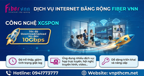 Bảng giá cước internet VNPT cáp quang XGSPON
