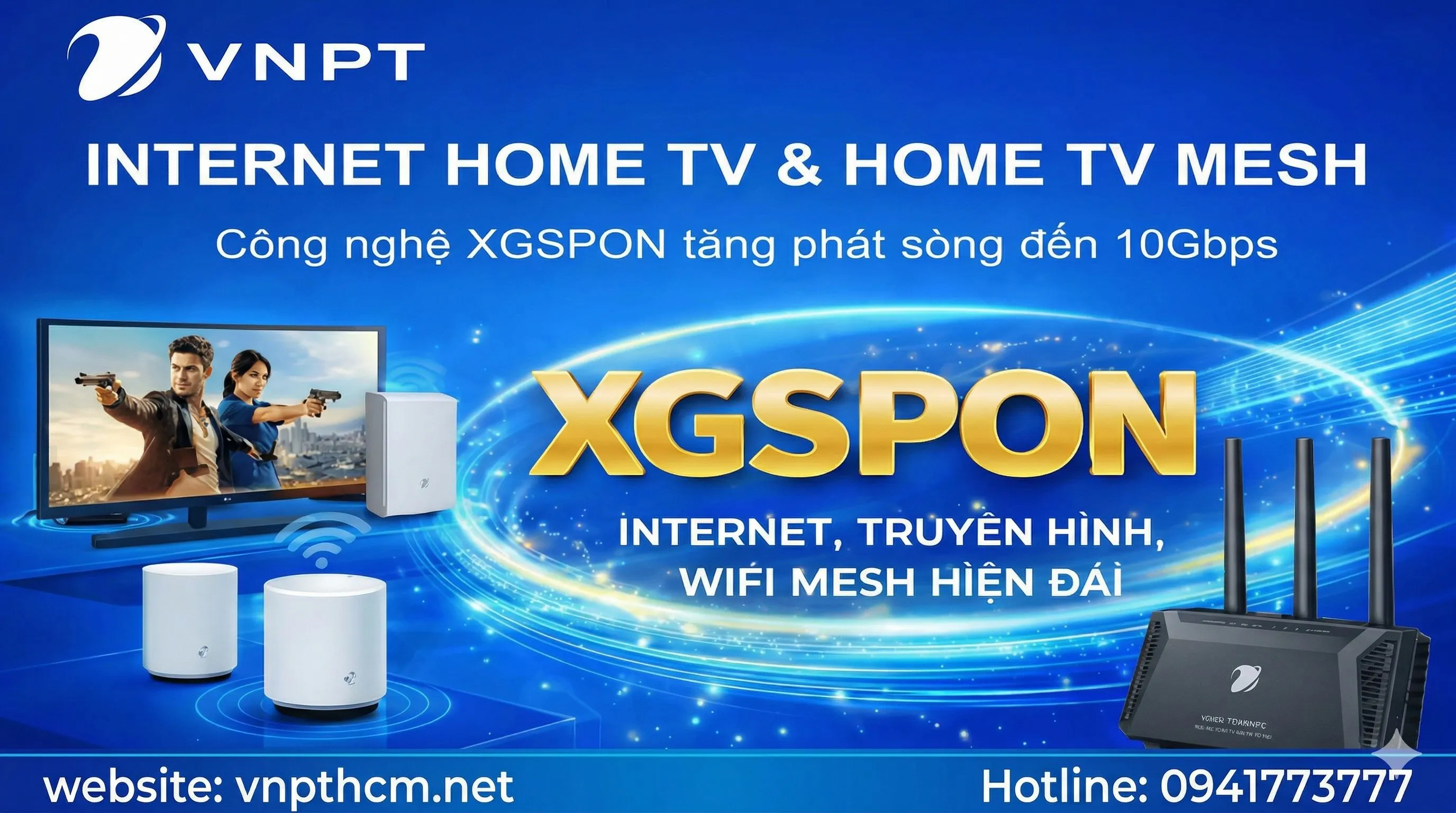 Đăng ký lắp mạng VNPT - Internet cáp quang & Wifi mesh tốc độ cao