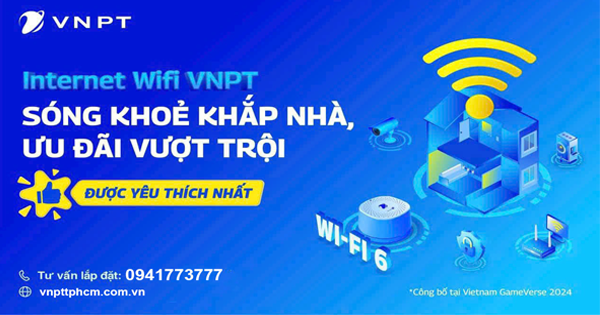 Trải nghiệm "WIFI BỨT TỐC - ƯU ĐÃI SỐC" với gói cước internet mới từ VNPT