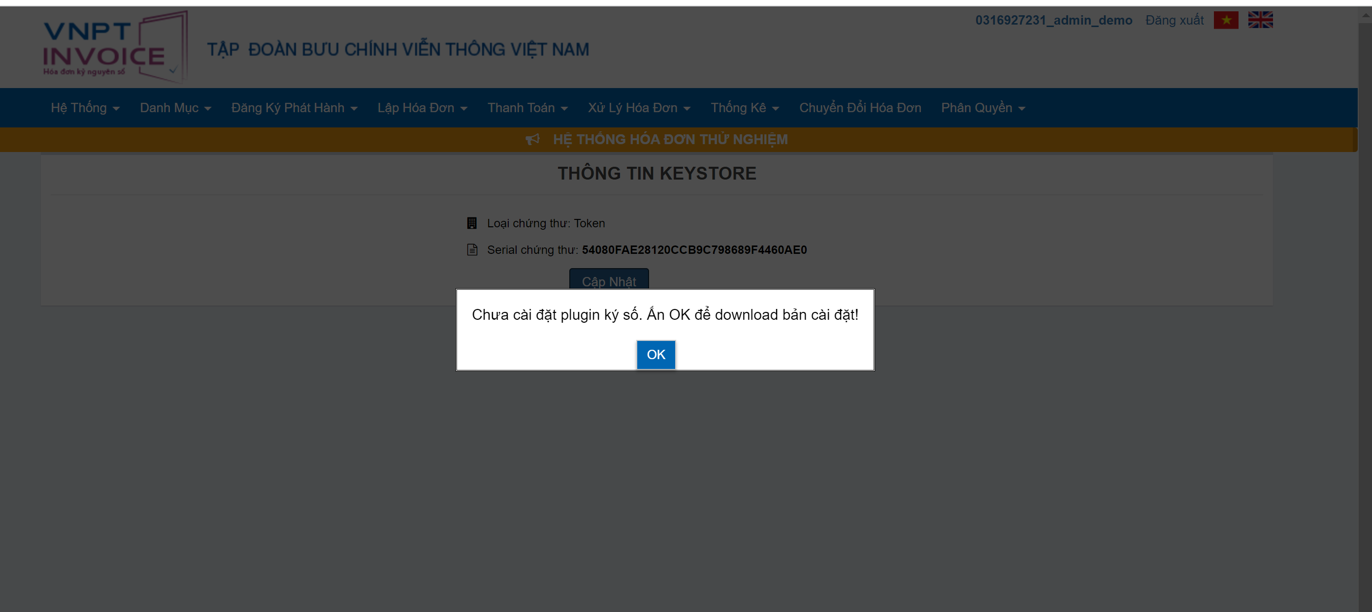 Hướng dẫn cài đặt VNPT plugin ký số trên phần mềm hóa đơn điện tử VNPT-Einvoice